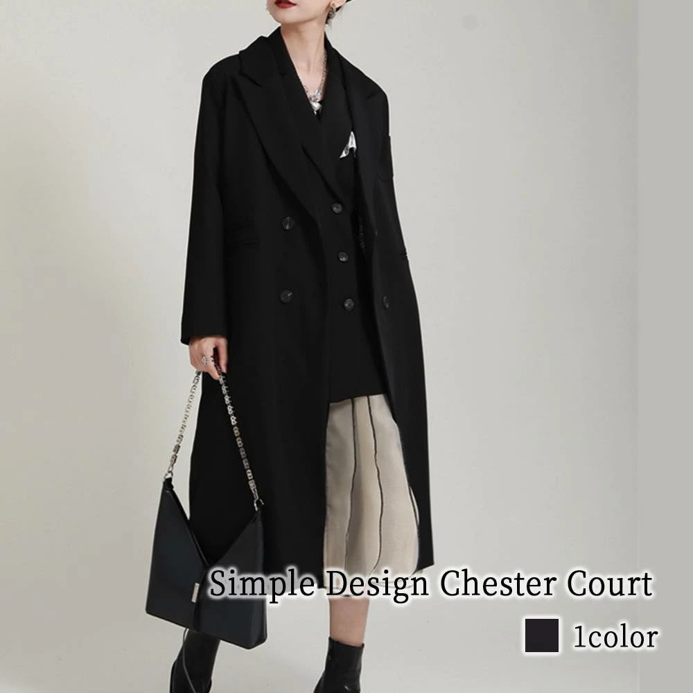 チェスターコート レディース シンプルデザインチェスター 英国 40代 アウター 服 ダブル ショート丈 ブランド 冬 軽い 大きいサイズ ショート チェック ロングコート ロング 秋 コート キャメ