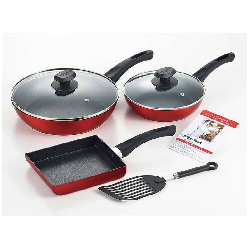 タマハシ　「ラ・ベットラ」IH対応マーブルフライパンDXセット　LB166