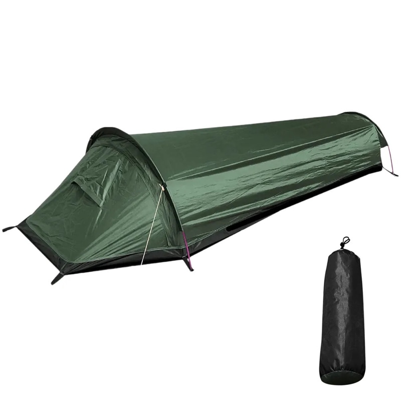 軽量キャンプテント アウトドアキャンプ 寝袋テント 3シーズン バックパッキングテント 寝袋テント Tents