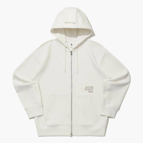 クッション地フード付きジップアップ（QQ123LFT11_IVY）