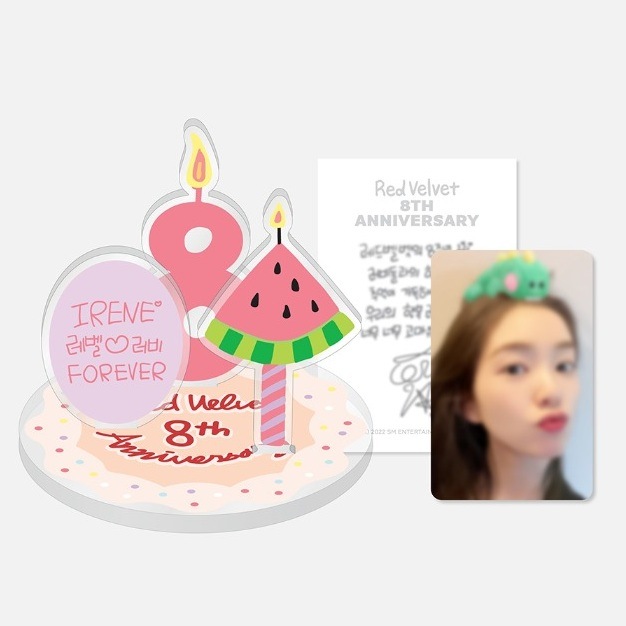 Red Velvet 8th Anniversary Acrylic Stand & AR Voice Card Set