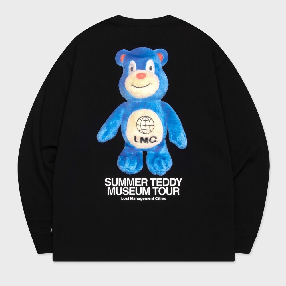 LMC サマーテディミュージアムツアーロングシルバー T シャツブラック