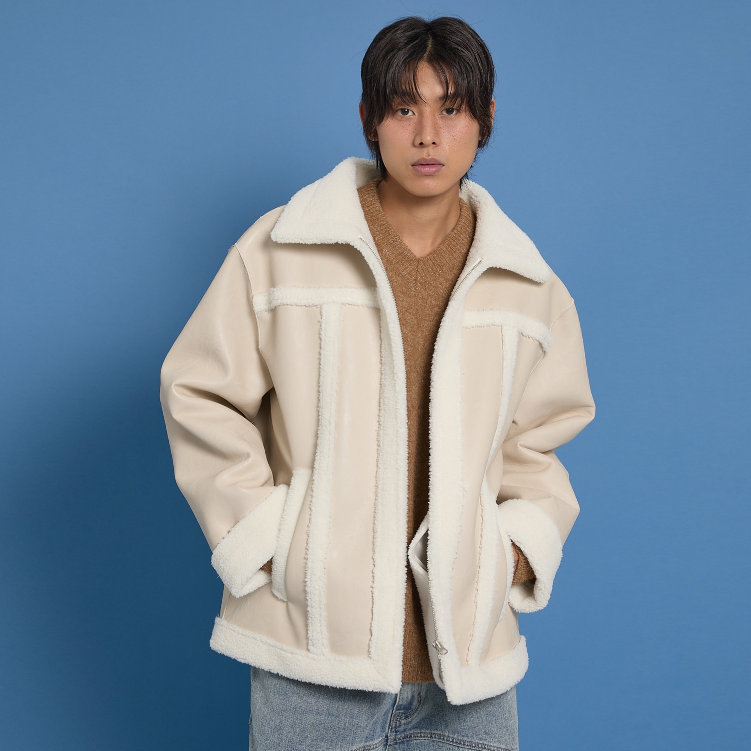 Artificial Leather Mustang IVORY