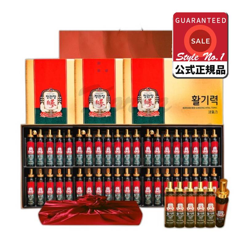6年根紅参精活気力48セット（紅参濃縮液ビタミン含有量）960ml+ショッピングバッグゴルフ旅行両親の祝日プレゼントセット（お茶を含む）960ml 1セット