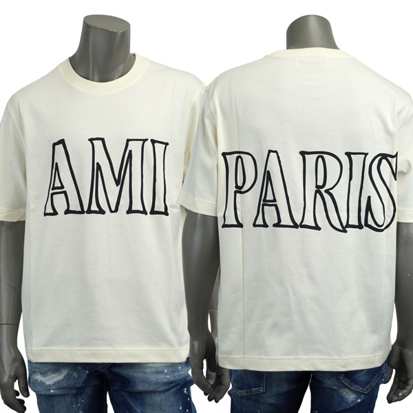 AMI Alexandre Mattiussi アミ アレクサンドロ マテュッシ Ami Paris Print Tシャツ　ユニセックス/UTS380 726 136