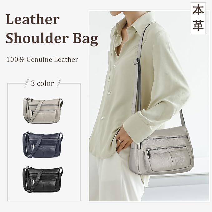 [MFFOR] ショルダーバッグ レディース マザーズバッグ ハンドバッグ 大容量 ポケット多い 柔らかい 斜めがけ 肩がけ シンプル カジュアル 人気 斜め掛けバッグ