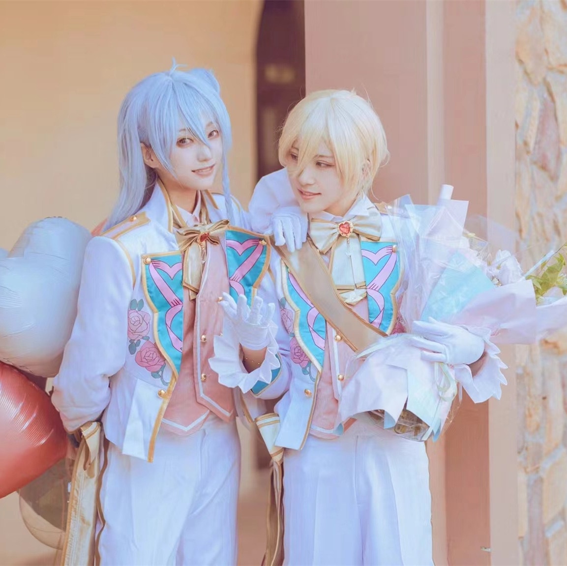 ES あんさんぶるスターズ Fine 恋はフリマウェーラ 天祥院英智 伏見弓弦 姫宮桃李 日々樹渉 コスプレ衣装 コスチューム ハロウィン 装服 仮装