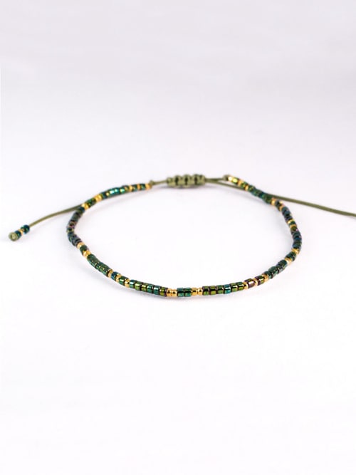 【HARANG】 HR 350B_Color Beads Fabric Bracelet 正規品