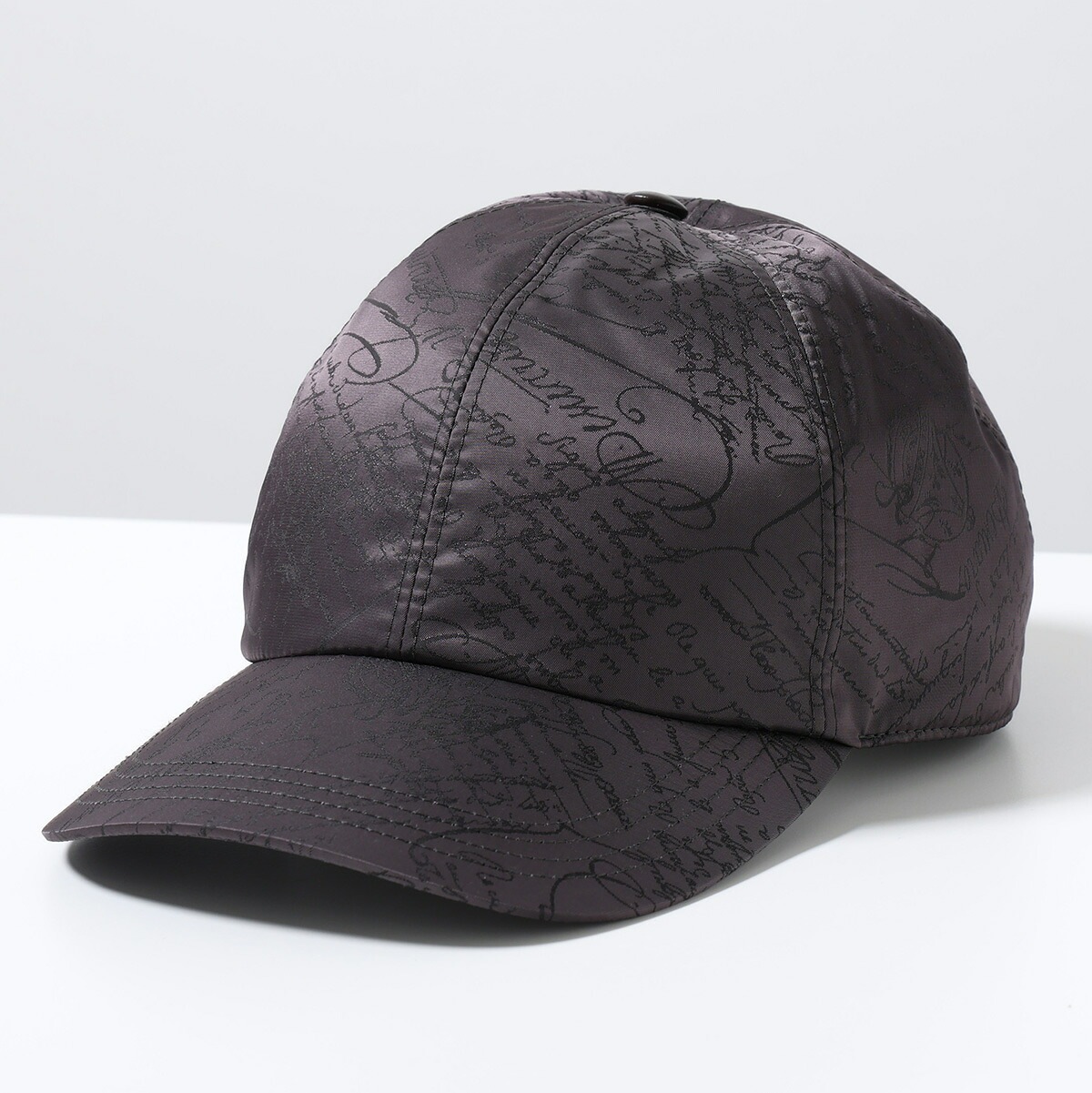 Berluti ベルルッティ ベースボールキャップ T29CA47-003 メンズ ナイロン スクリット ジャガード ロゴ 帽子 P50/WARM-GREY