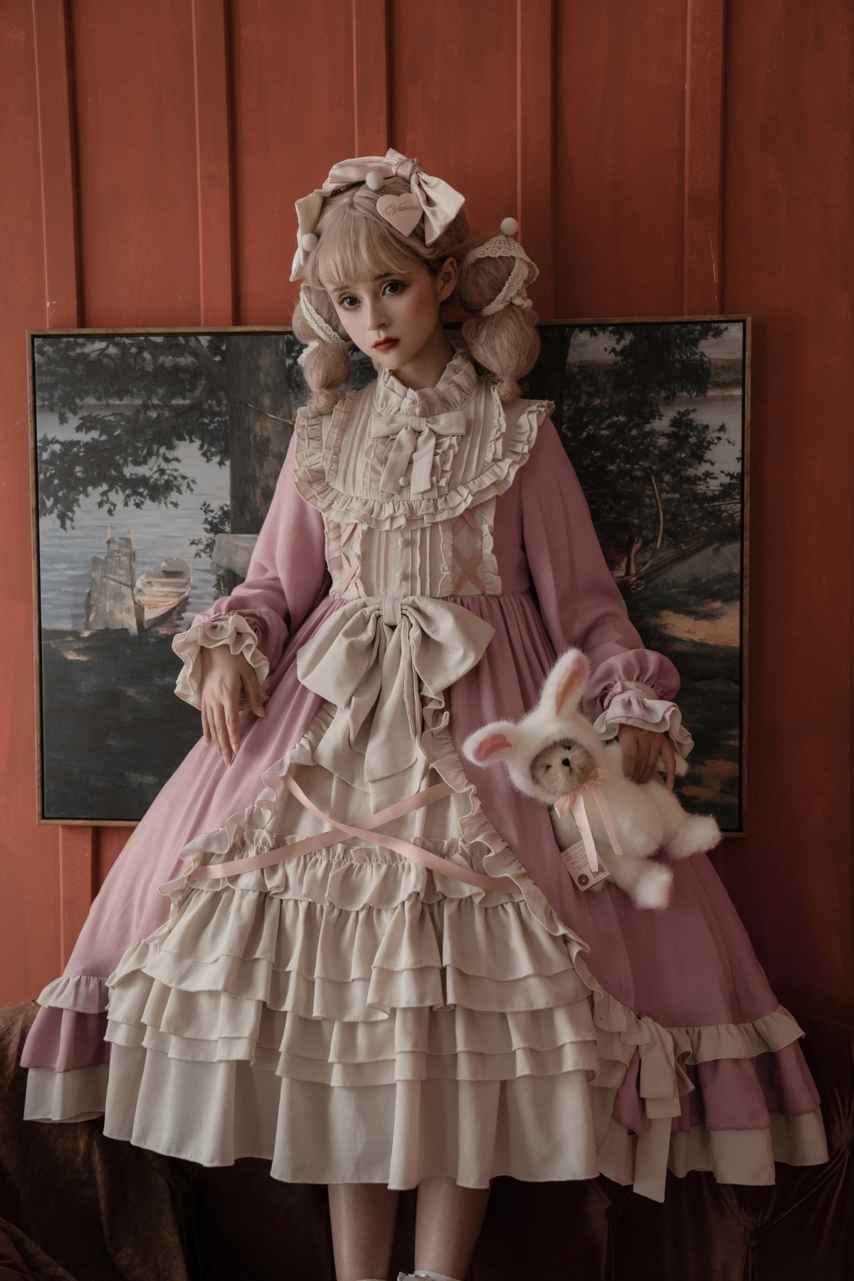 OP ロリータ ワンピース コスプレ 長袖ハロウィン ゴスロリ 衣装 豪華 ゴシック仮装クリスマス A81