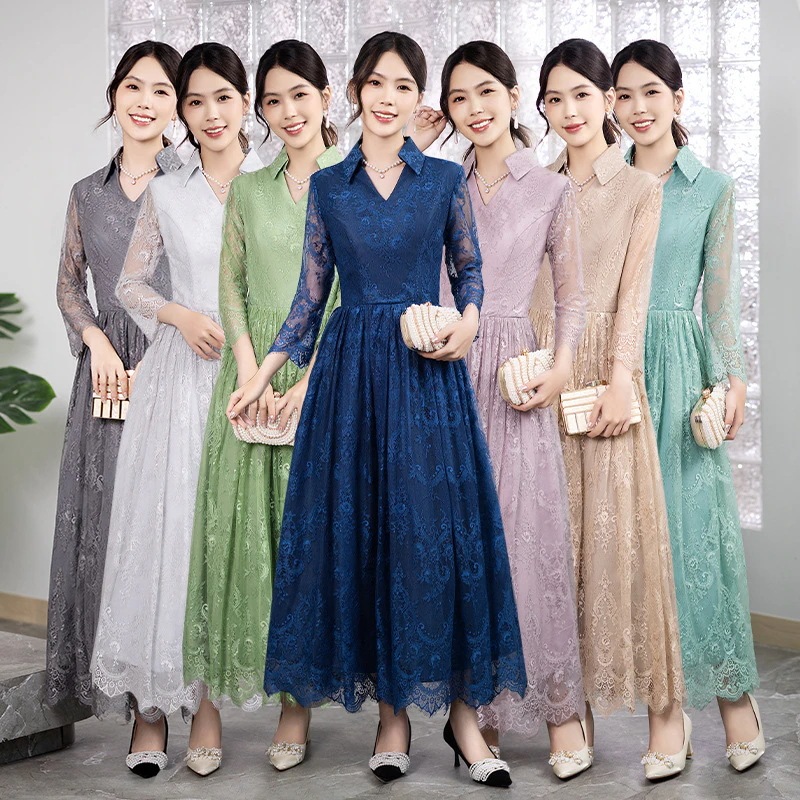 パーティードレス 披露宴 結婚式 袖あり 二次会 ドレス ウェディングドレス 大人 食事会 卒業式 謝恩式 成人式