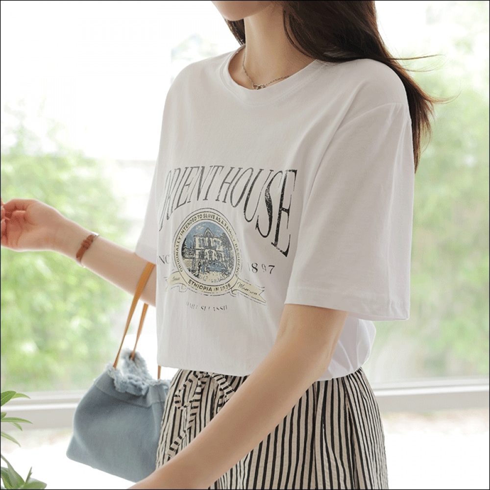 クリック＆ファニーオールディットプリントTシャツ