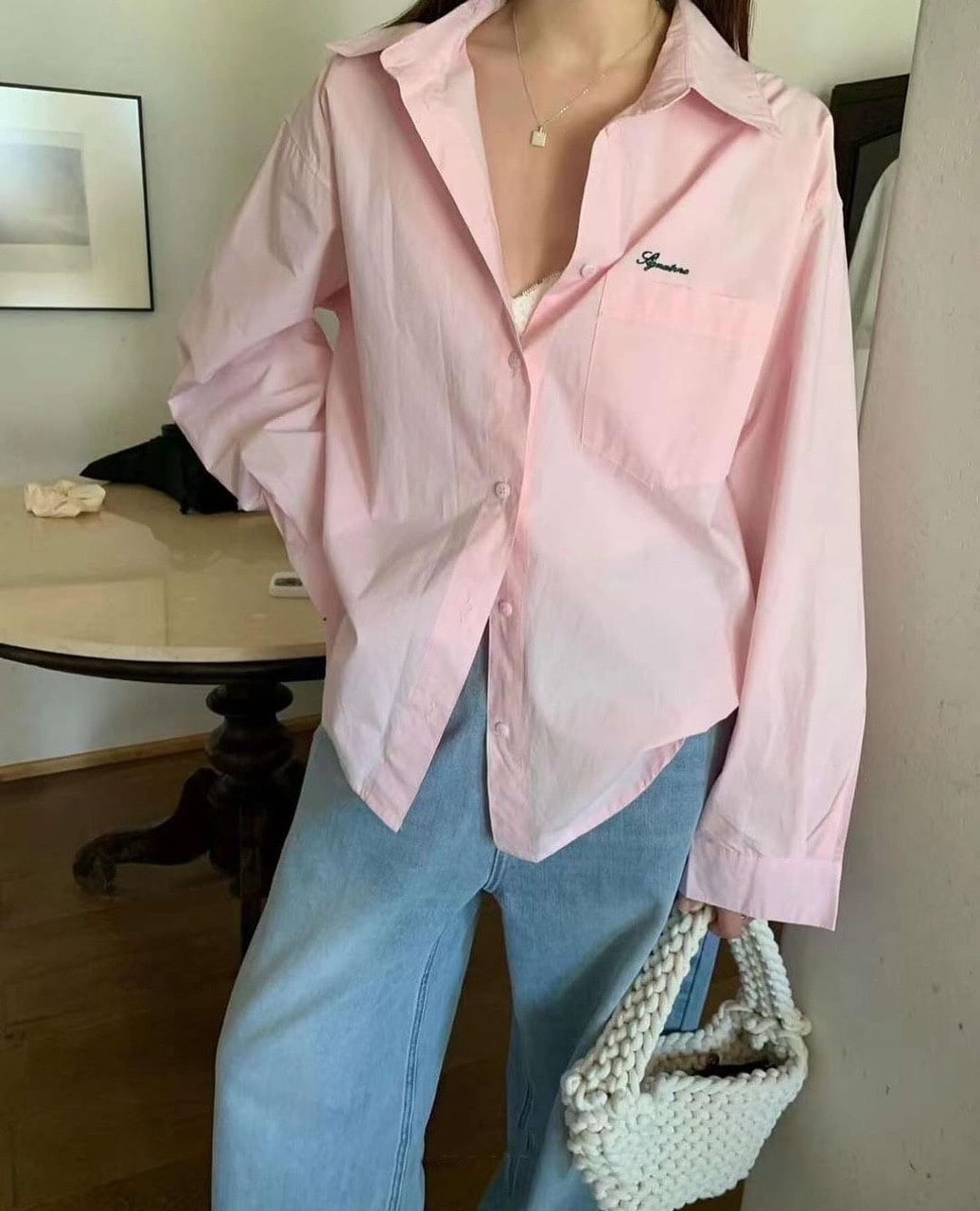 コットンカラーシャツ