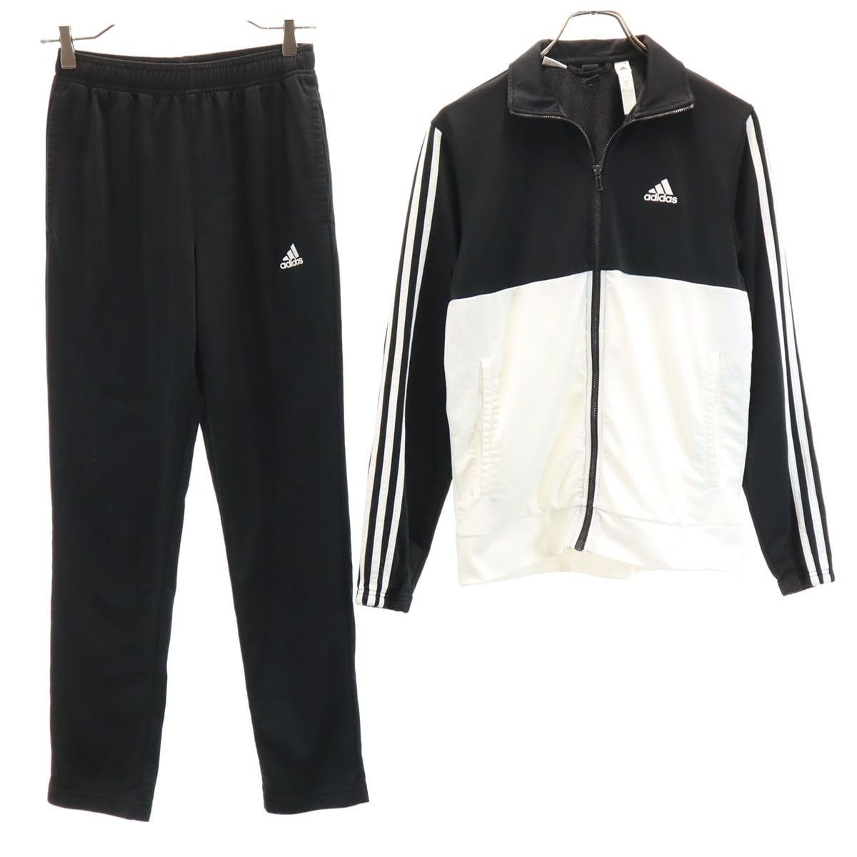 トレーニング トラックジャケット 上下セットアップ M ブラック メンズ 古着