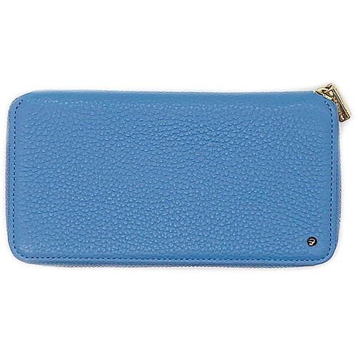 RIE SIDE スリムラウンドウォレット SLIM スカイブルー