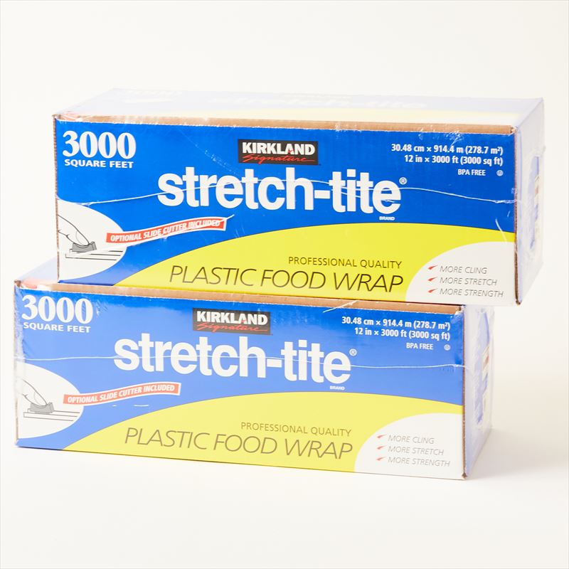 【2本セット】カークランド ストレッチタイト フードラップ ラップ 3000フィート 30.48cm914.4m スライドカッター 大容量 業務用【送料無料】