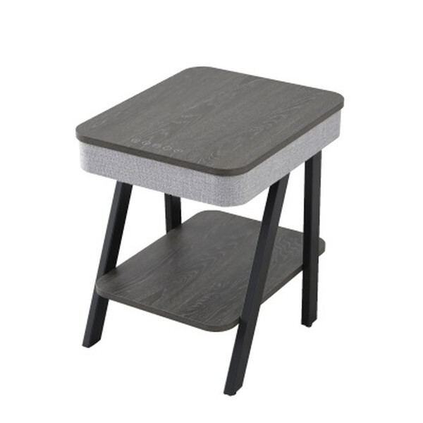 AST-4850(GY/BK) グレー/ブラック スピーカー付きサイドテーブル メーカー直送 15,786円