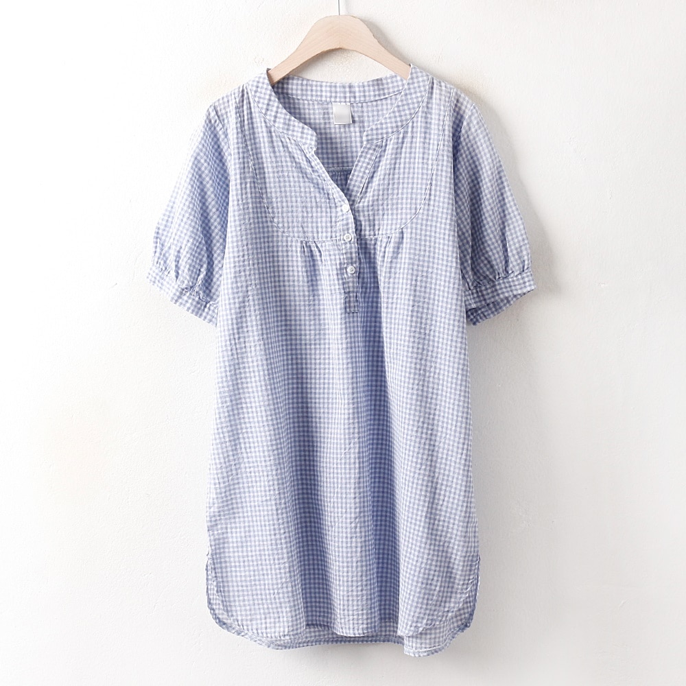 大きいサイズの韓国人女性のファッションの服パフオナガガモ半袖南方DD2711M807ビッグサイズロングtシャツ韓国