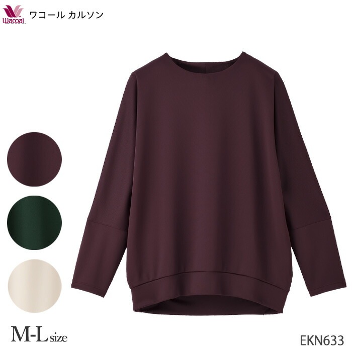 ワコール Wacoal ワコールカルソン ラク・美／技あり立体トップス 長袖 (M-Lサイズ) カルソン アウター トップス ギフト EKN633 【P】