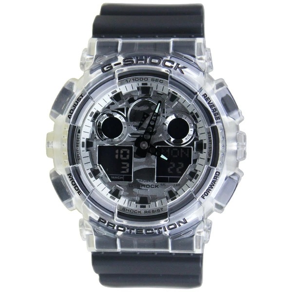 CASIO カシオ G-SHOCK 時計 Camouflage カモフラージュスケルトンシリーズ GA-100SKC-1A