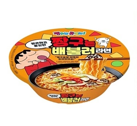 【人気新商品】クレヨンしんちゃん お腹いっぱいラーメン 110g×18個 CUコンビニ人気ラーメン / 韓国ラーメン / 韓国食品 / 짱구는배불러X18