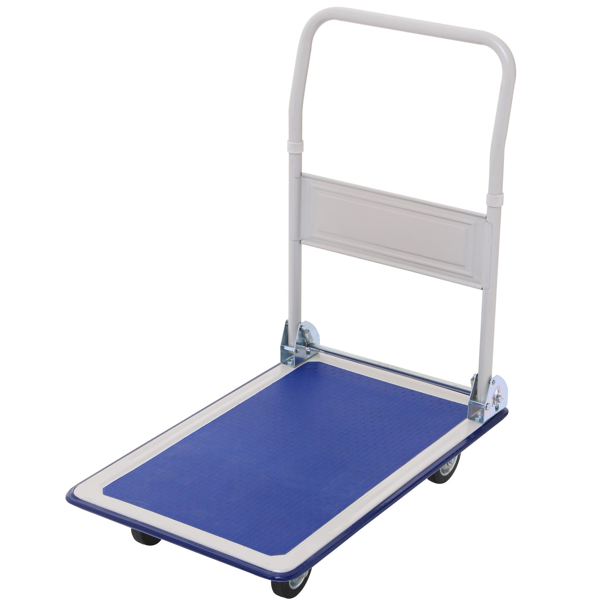 アイリスプラザ 台車 折りたたみ ブルー 耐荷重 150 コンパクト 軽量 静音 キャスター付き スッキリ収納 スチール製 PH1504