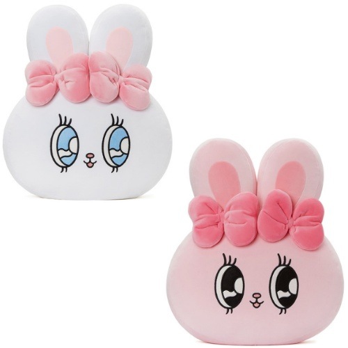 エスターバニー 顔クッション ピンク ホワイト