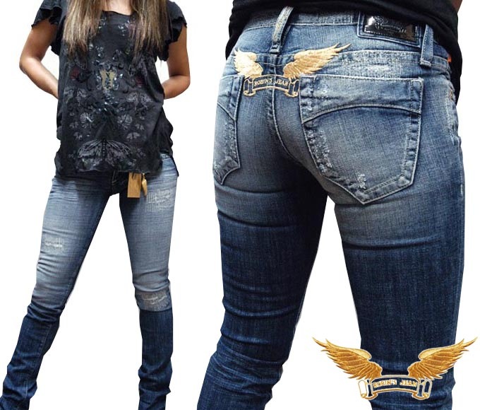 ロビンズ ジーン レディース デニム ゴールドウイング スキニー ダメージ ジーンズ ROBIN S JEAN MARILYN SP.RAW W07 インポート LAセレブ ハイブランド サファリ ロ