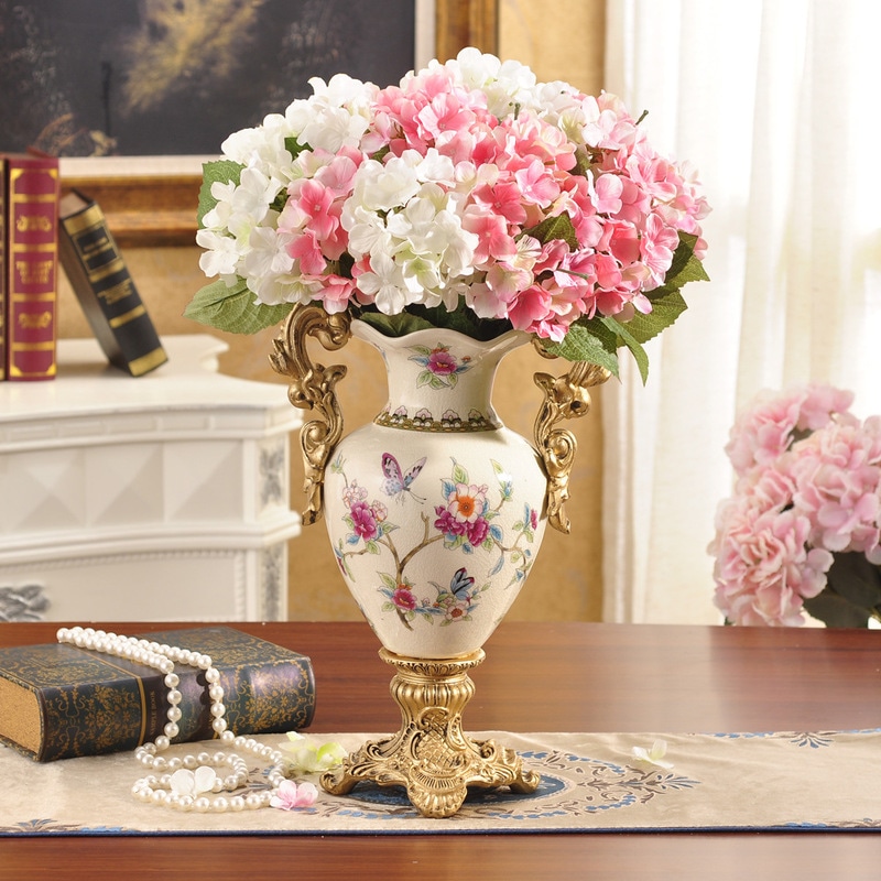 装飾 花瓶 エレガント 取っ手 台座 付き おしゃれ かわいい インテリア 花器 職人技 滑らかな手触り 癒し 彩り 耐摩耗性 耐久性 ギフト プレゼント