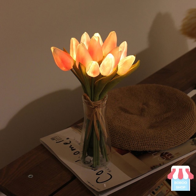 [韓国インテリアの人気] チューリップ LEDムードランプ(4color) 韓国インテリア 間接照明 授乳ランプ