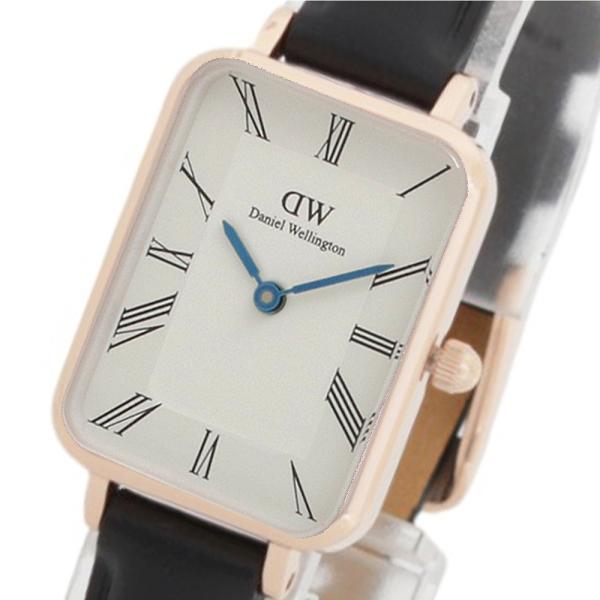 ダニエルウェリントン DANIEL WELLINGTON Quadro Roman Numerals Sheffield Rose Gold DW00100689 腕時計 レディース ホワイト クオー