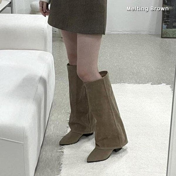 女性用冬ブーツフォールディングブーツロングブーツ K36