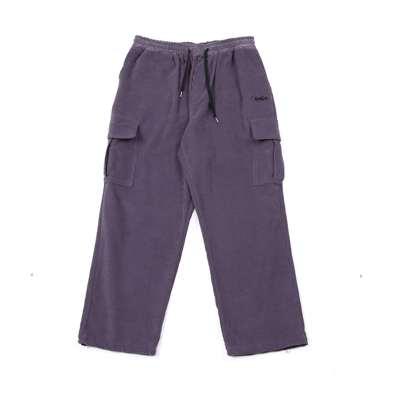 CORDUROY CARGO WIDE PANTS PURPLE