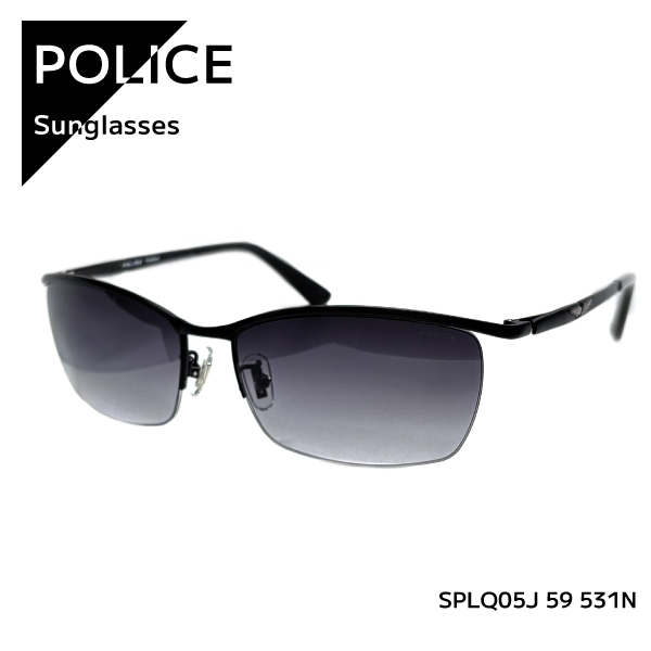【即納】 正規品 POLICE ポリス 2025年モデル サングラス ORIGINS オリジンズ チタン アジアンフィット 紫外線カット UVカット SPLQ05J 59 531N