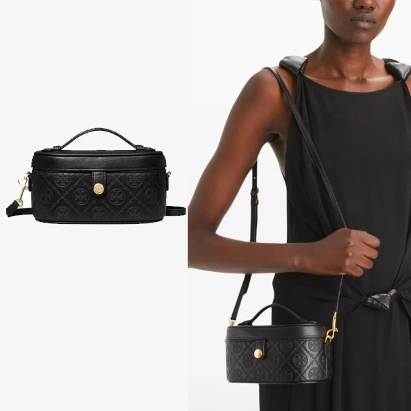 T MONOGRAM CROSS BAG 165011 BLACK