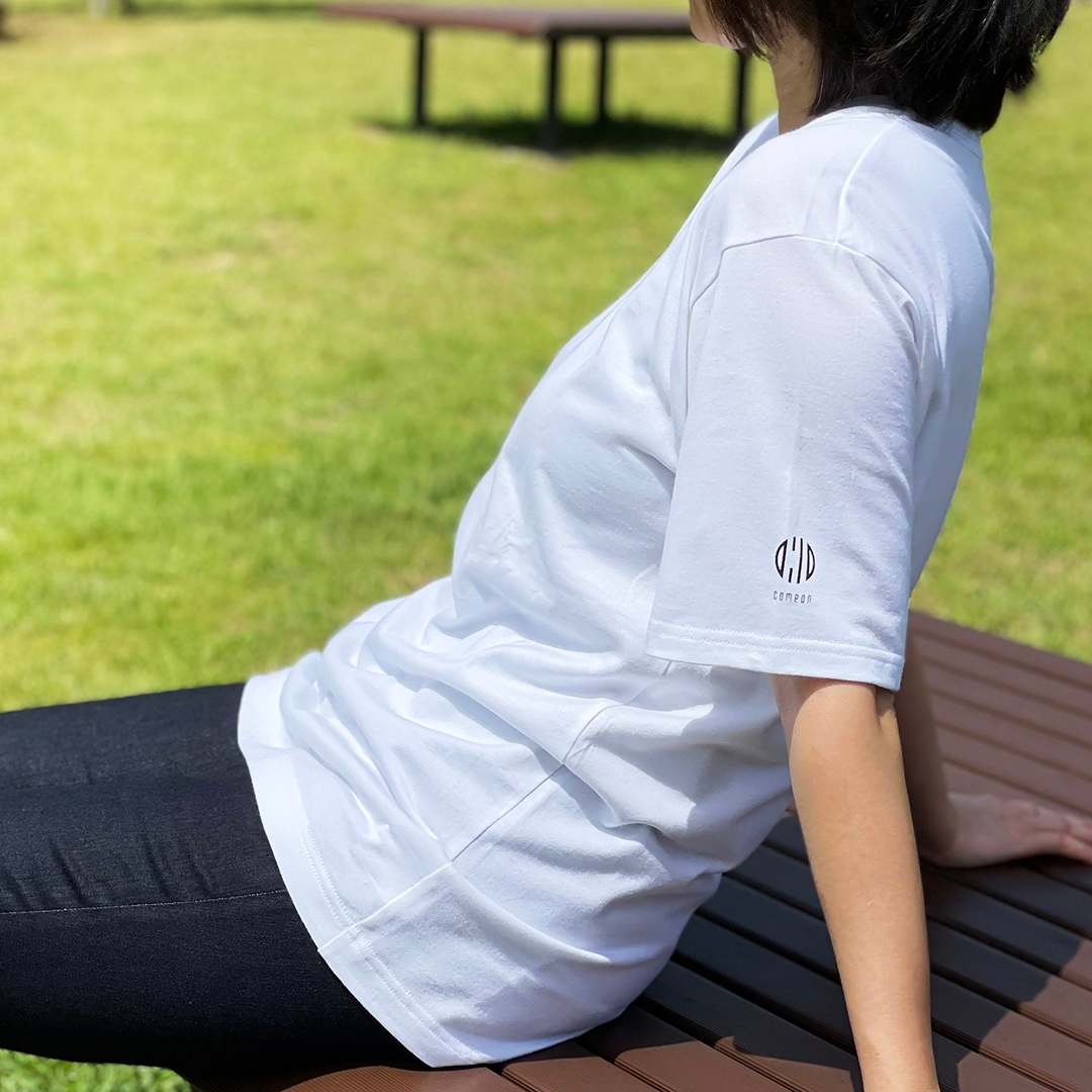 5+comeon C-K02-020-WH／日本製コットン100％Tシャツ