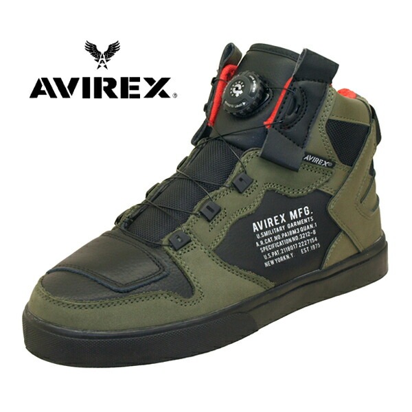 男性新色 DICTATOR MC 2278 ダイヤルロック ミッドカット バイクスニーカー オリーブ