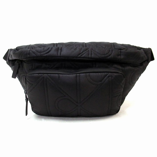 Calvin Klein カルバンクライン アウトレット バッグ パフ オールオーバー エンブレム ロゴ スリングバッグ ショルダーバッグ 4D3142G 001