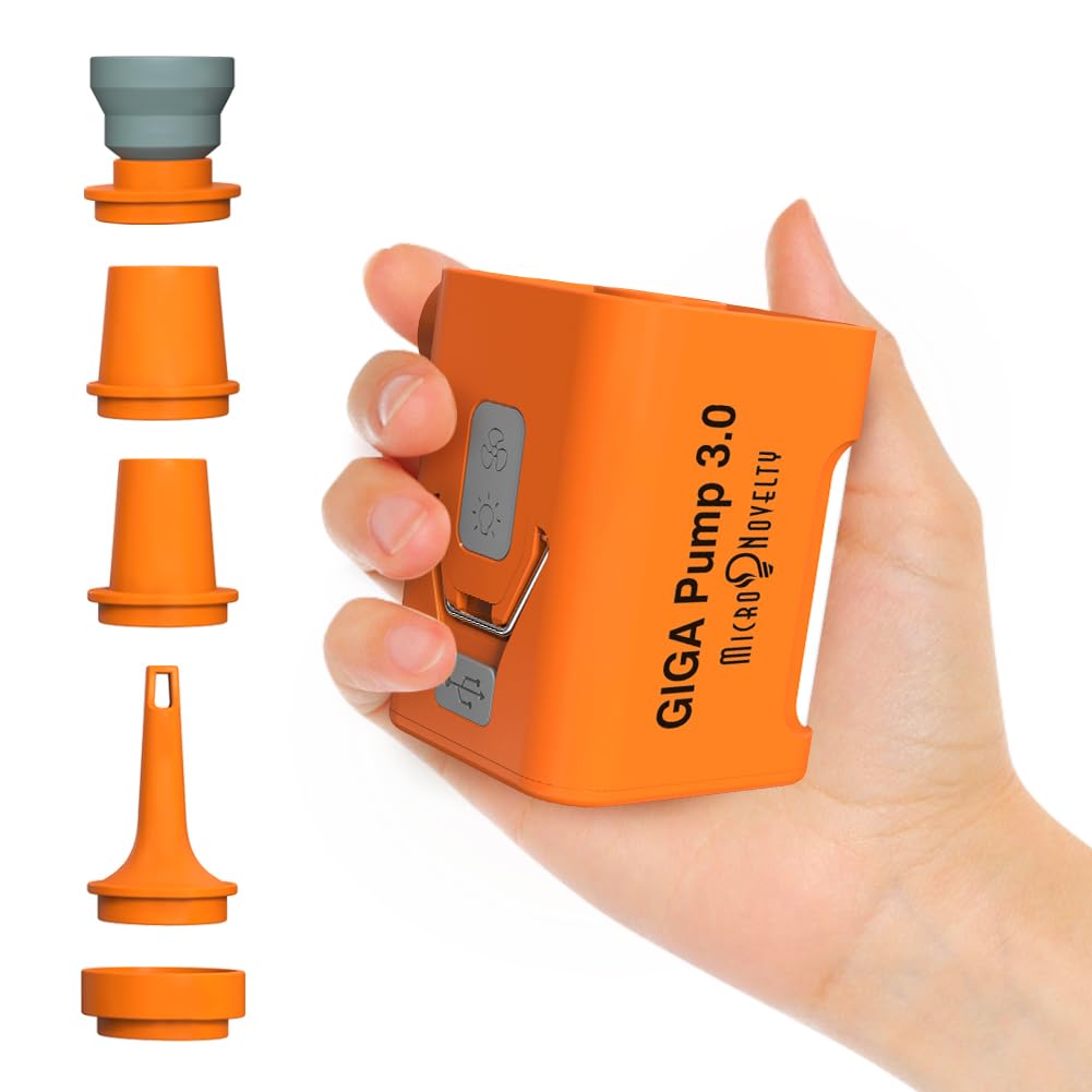 AEROGOGO GIGA PUMP 電動エアーポンプ 空気入れ 空気抜き 携帯型 浮き輪 プール ゴムボート エアベット ビニールブール キャンプ 車中泊 インフレーター マット USB充電