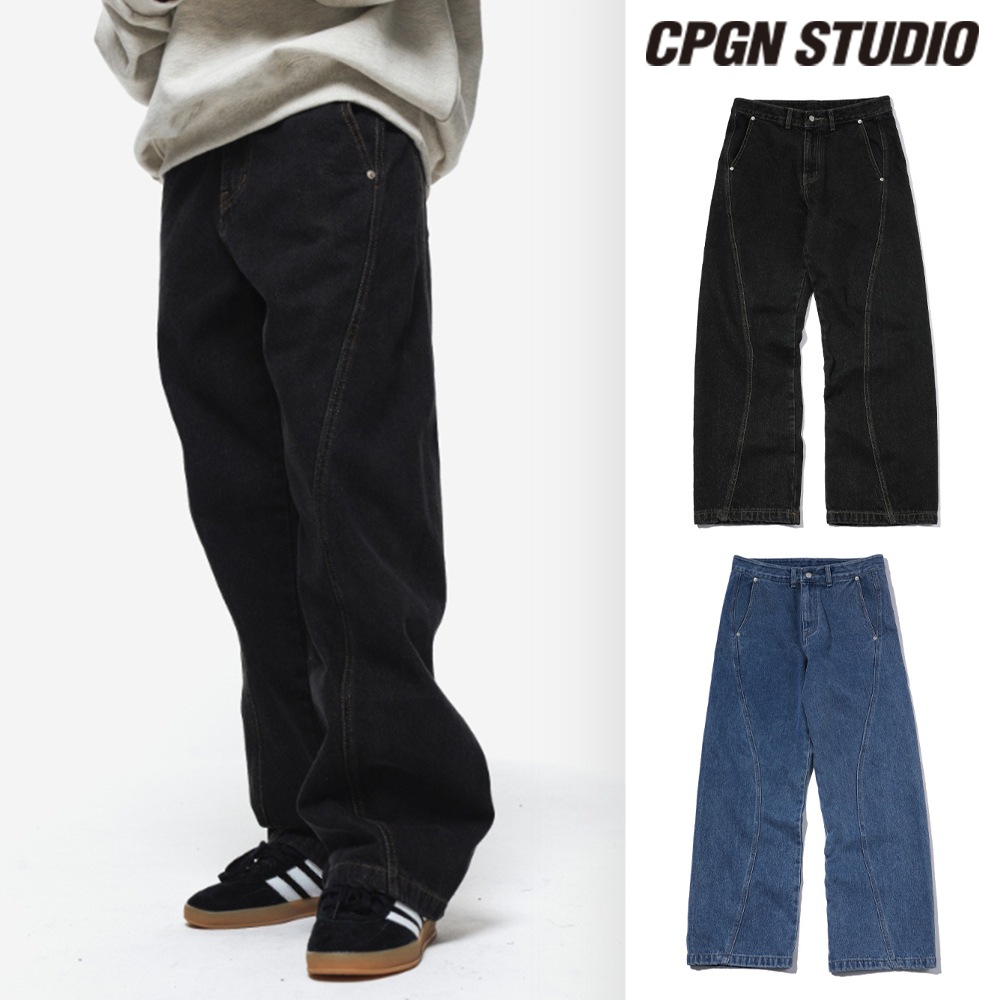 【CPGN STUDIO】 Curved Wide Denim Pants 8,868円