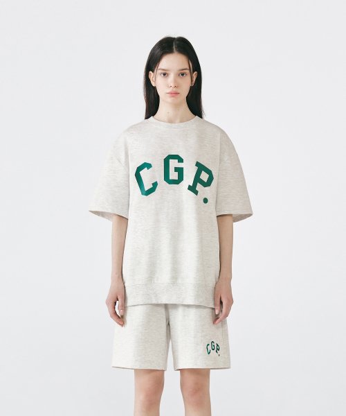 [code graphy][SEVENTEEN ホシ Pick] [SET] [SET] CGP シンプルロゴ半袖クルーネックセットアップ
