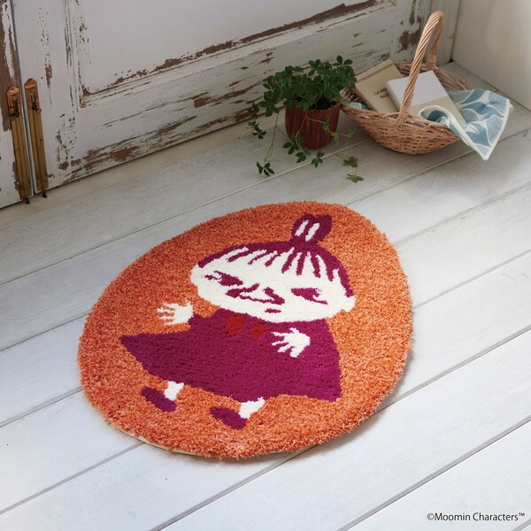 スミノエ 14303450 50×60 MOOMIN マット びっくり!リトルミイ 50×60cm オレンジ 14303450