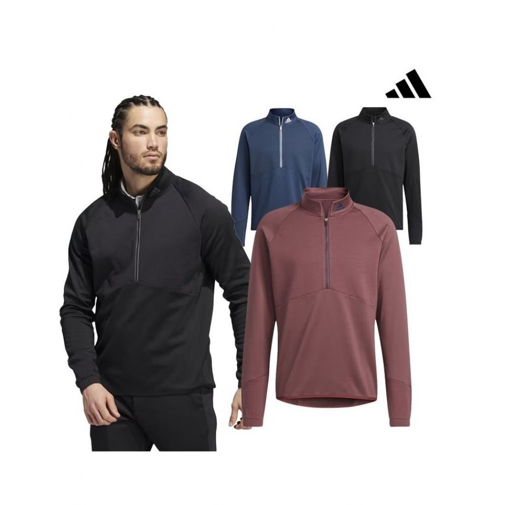 アディダスメンズコールドレディプルオーバーハーフジップアップ起毛 Tシャツ_HF6540/HF6541/HN4550