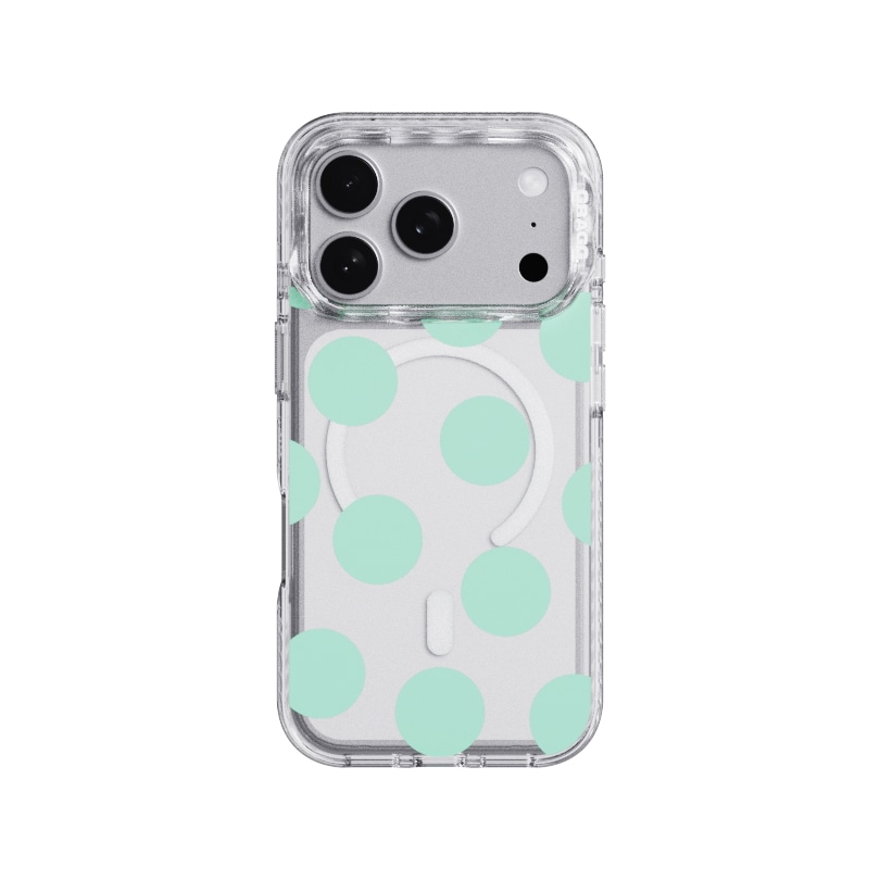 【GRAGG】 MAGSAFE LAYERS FRAME CASE CLEAR - MILKY DOT MINT 正規品