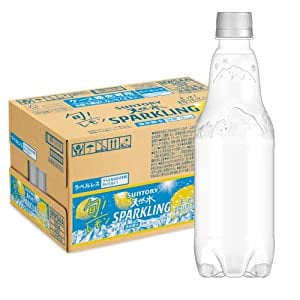 [炭酸水] サントリー 天然水スパークリング レモン ラベルレス 500ml 24本