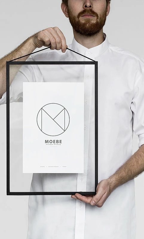 MOEBE A4 FRAME (black) A4 アルミフレーム【ムーベ 北欧