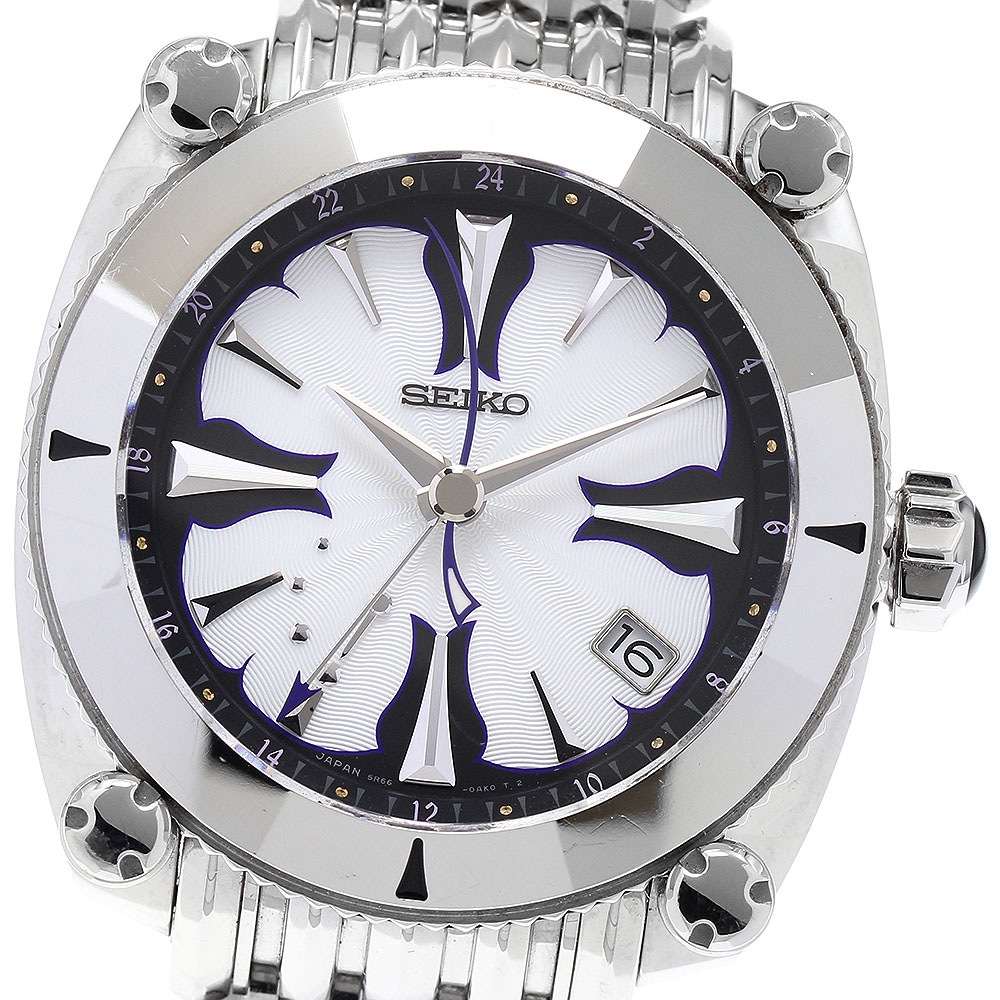 セイコー SEIKO SBLA053/5R66-0AN0 ガランテ GMT パワーリザーブ スプリングドライブ メンズ 箱・保証書付き_890427【中古】 174,450円