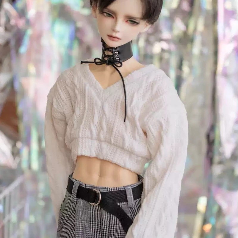 BJDドール服 衣装セット 5色セーター＋パンツ＋PU首飾り 70cm/SD/MSDサイズ人形用
