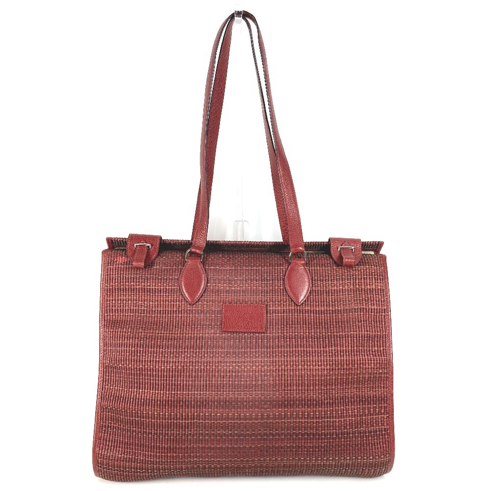 ショルダーバッグ カバ40 カバ 40 ヴィンテージ 肩掛け トートバッグ カバン ストロー/レザー レッド 42,900円