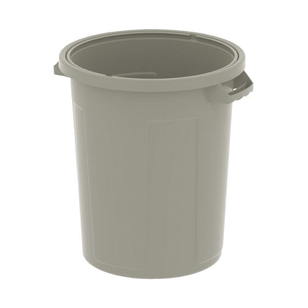 （まとめ）E-CON エコン ダストボックス 丸型 45L 本体（x5セット）（フタ別売）